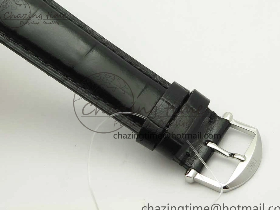 MIROTIME 0322 Affordable Portofino Automatic SS FKF 1:1 Best Edition Black Dial on Black Leather Strap A 7136